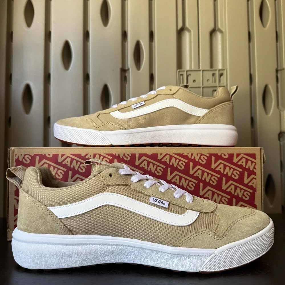 Vans Range EXP Men's Sneakers Shoes Tan Beige Suede Men's Size 12